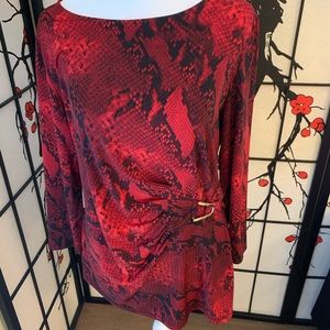2/$20 - Calvin Klein Red Blouse - Medium